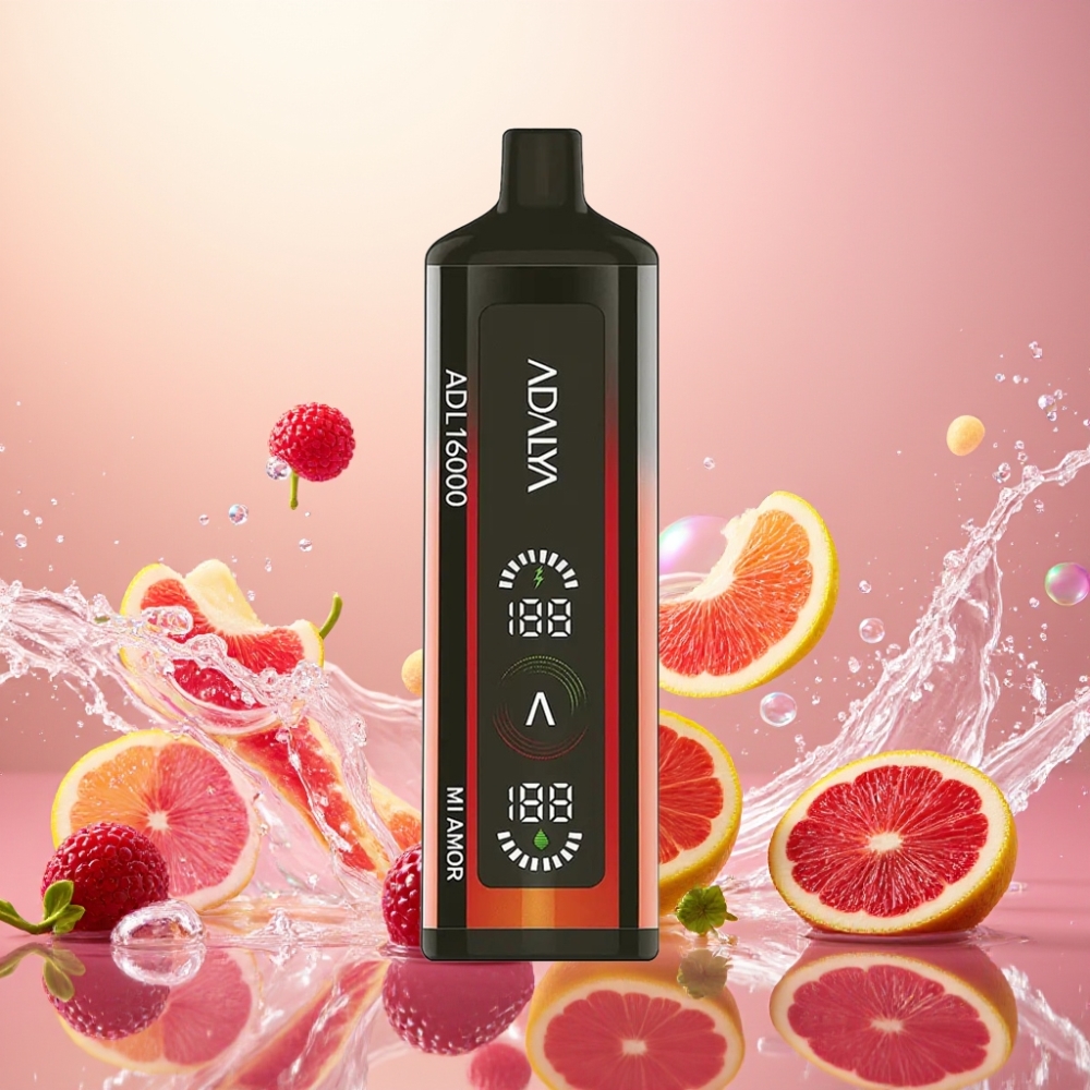 Adalya ADL 16000 PRO Puffs Engangs Vape Mi Amor Norge Engros Digital Skjerm Smart Mesh Coil