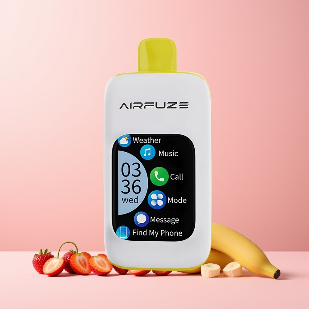 AirFuze Smart Pro 40000 Puffs 20ML 5% Jordbær Banan Norge Engros