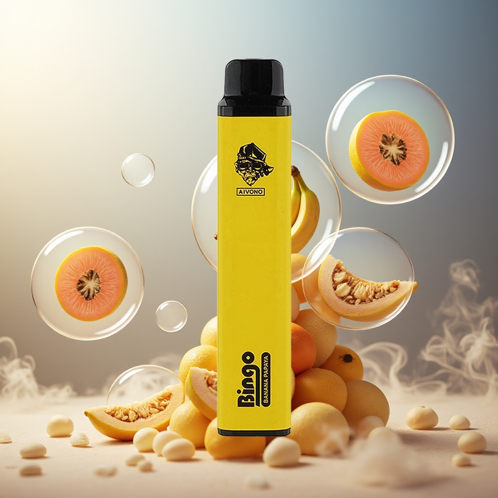 Aivono Aim Bingo 4000 Puffs Norge Engros Banan Papaya 1000mAh 10mL