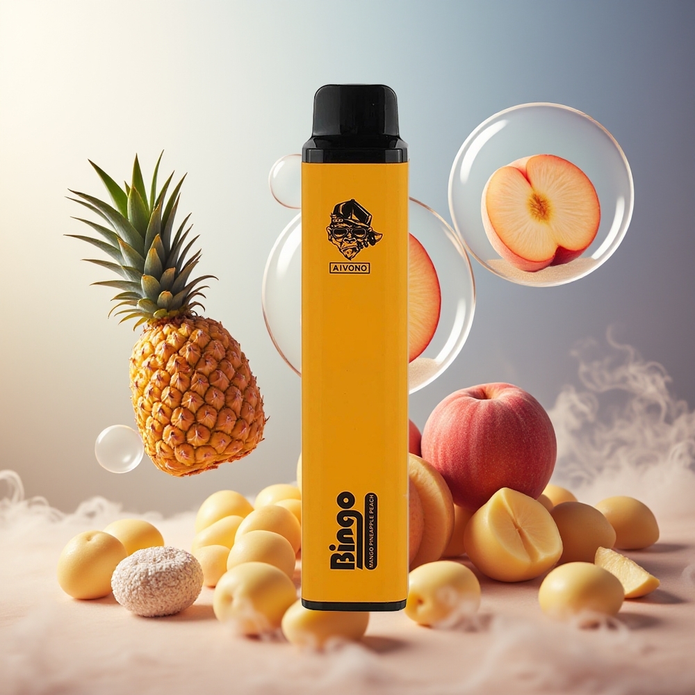 Aivono Aim Bingo 4000 Puffs Wango Pineapple Peach Norge Engros