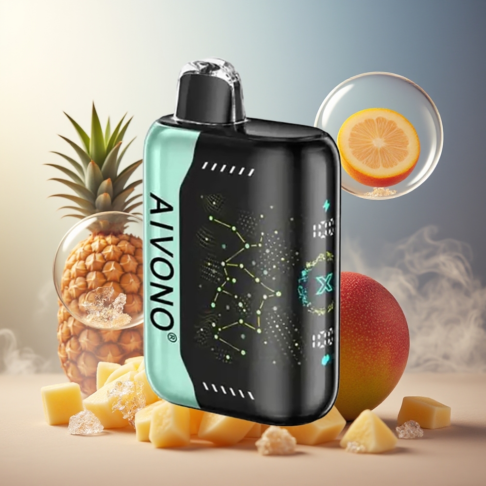 Aivono Aim Boom 25000 Norge Engros 28ml 650mAh Type-C Sursk Mango Ananas