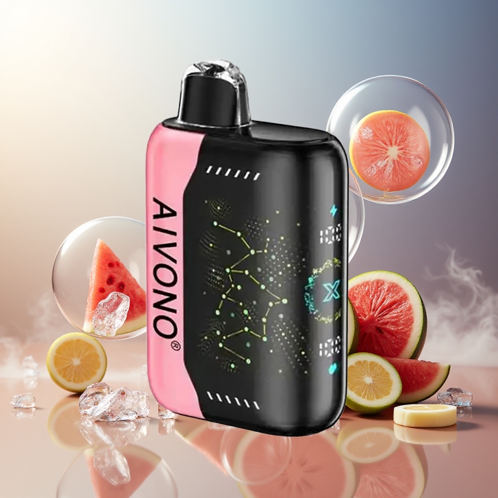 Aivono Aim Boom 25000 Puffs Vannmelon Is Norge Engros Type-C 650mAh 28ml
