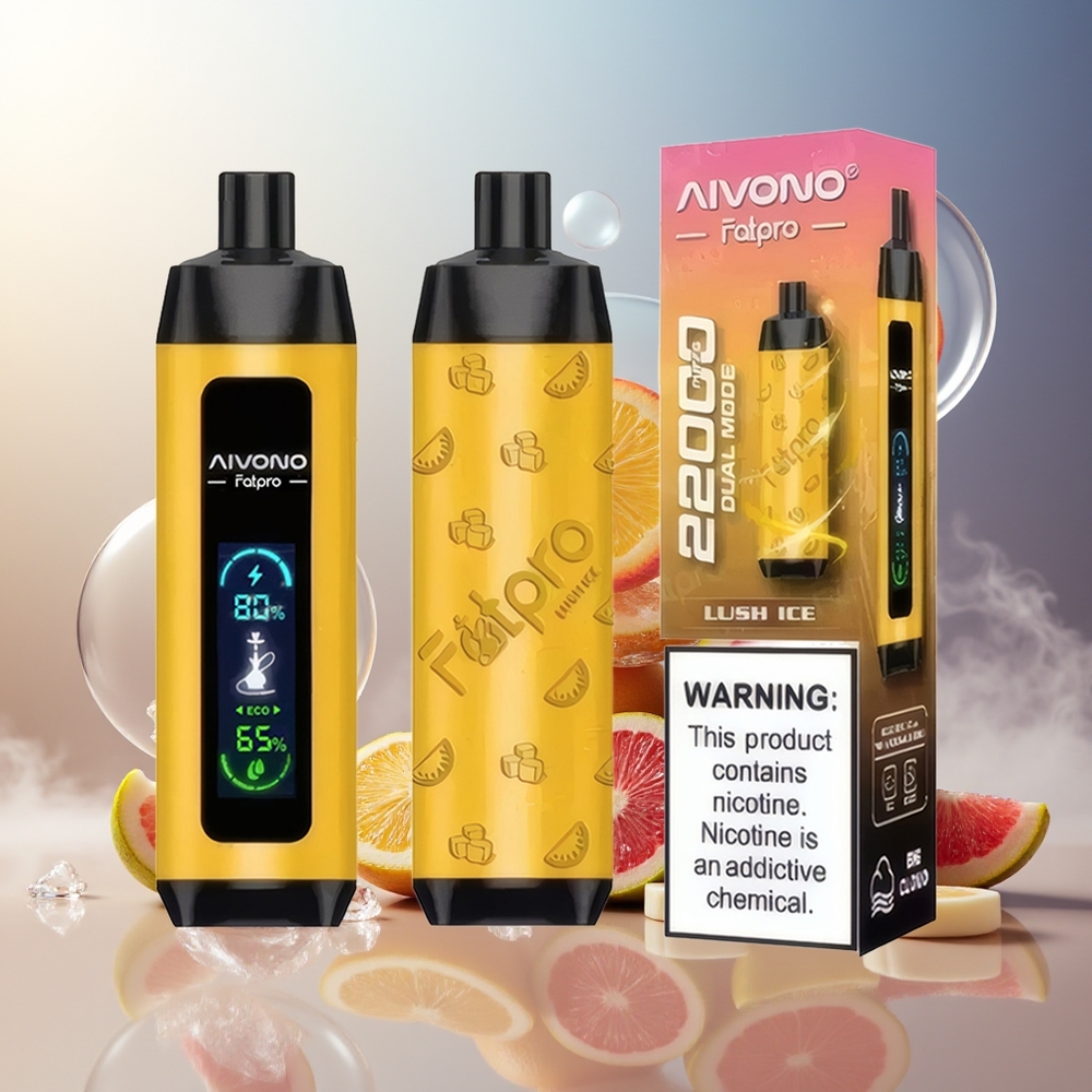 Aivono Aim Fatpro 22000 Puffs 28ml 600mah Rechargeable Norge Engros Saftig Is
