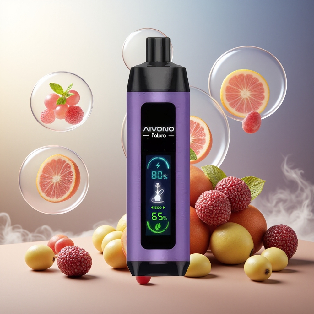 Aivono Aim Fatpro 22000 Puffs Norge Engros Druemynte 0% 28ml 600mah 0.6ohm Mesh