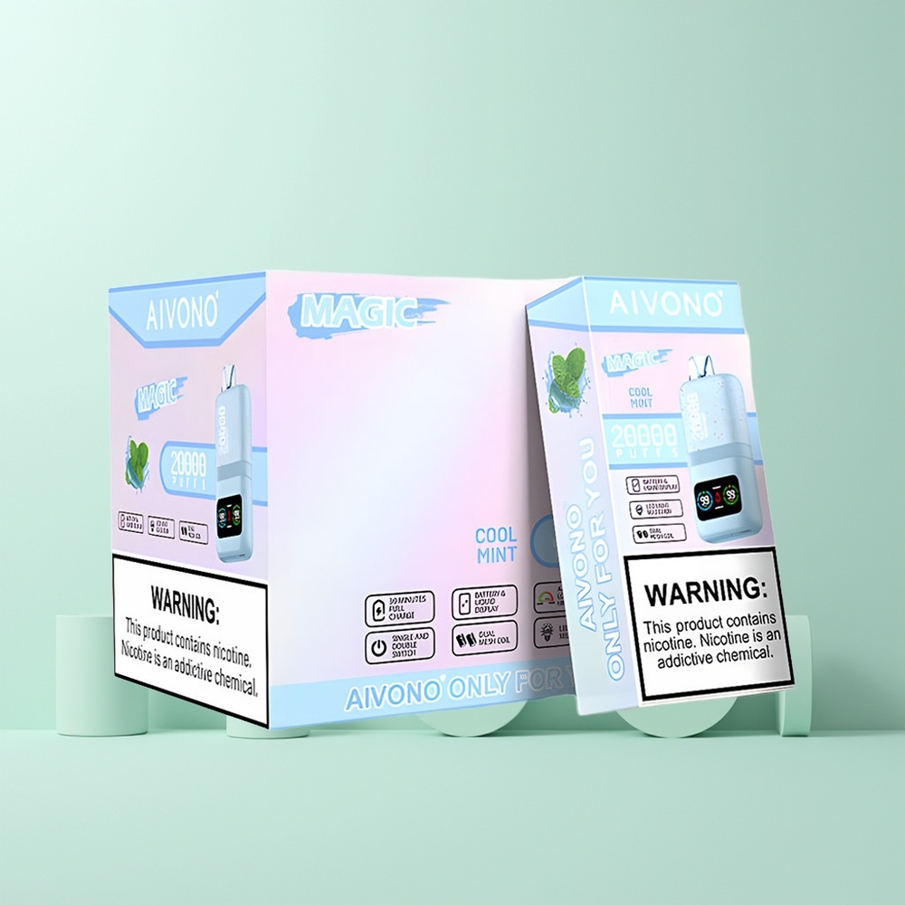 Aivono Aim Magic 20000 Puffs Norge Engros Type-C Ladbar Dual Mesh Kjølig Mynte