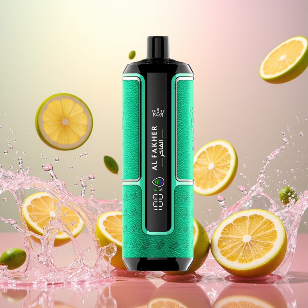 Al Fakher Crown Bar 15K Hypermax Engangs Vape Norge Engros 22ml 15000 Puffs Sitron Lime