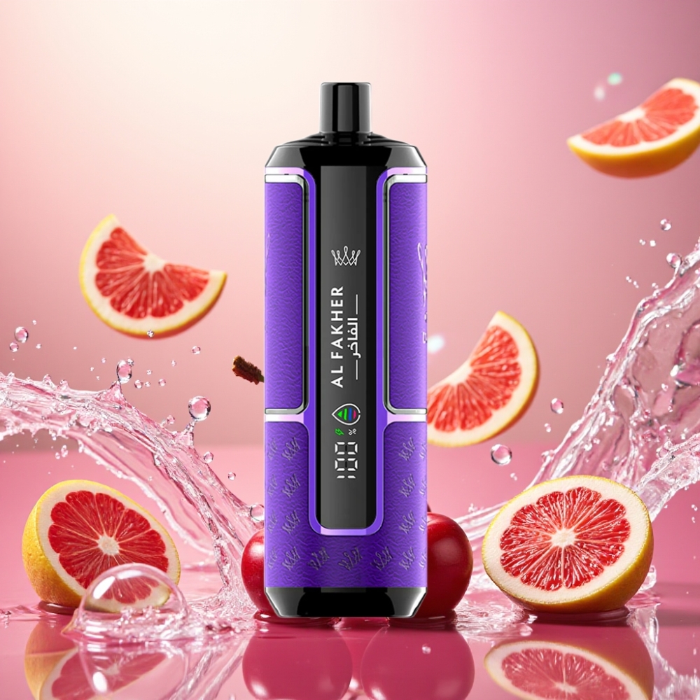 Al Fakher Crown Bar 15K Hypermax Engros Norge E-Cig 22ml 600mAh Type-C Kirsebær Fiesta