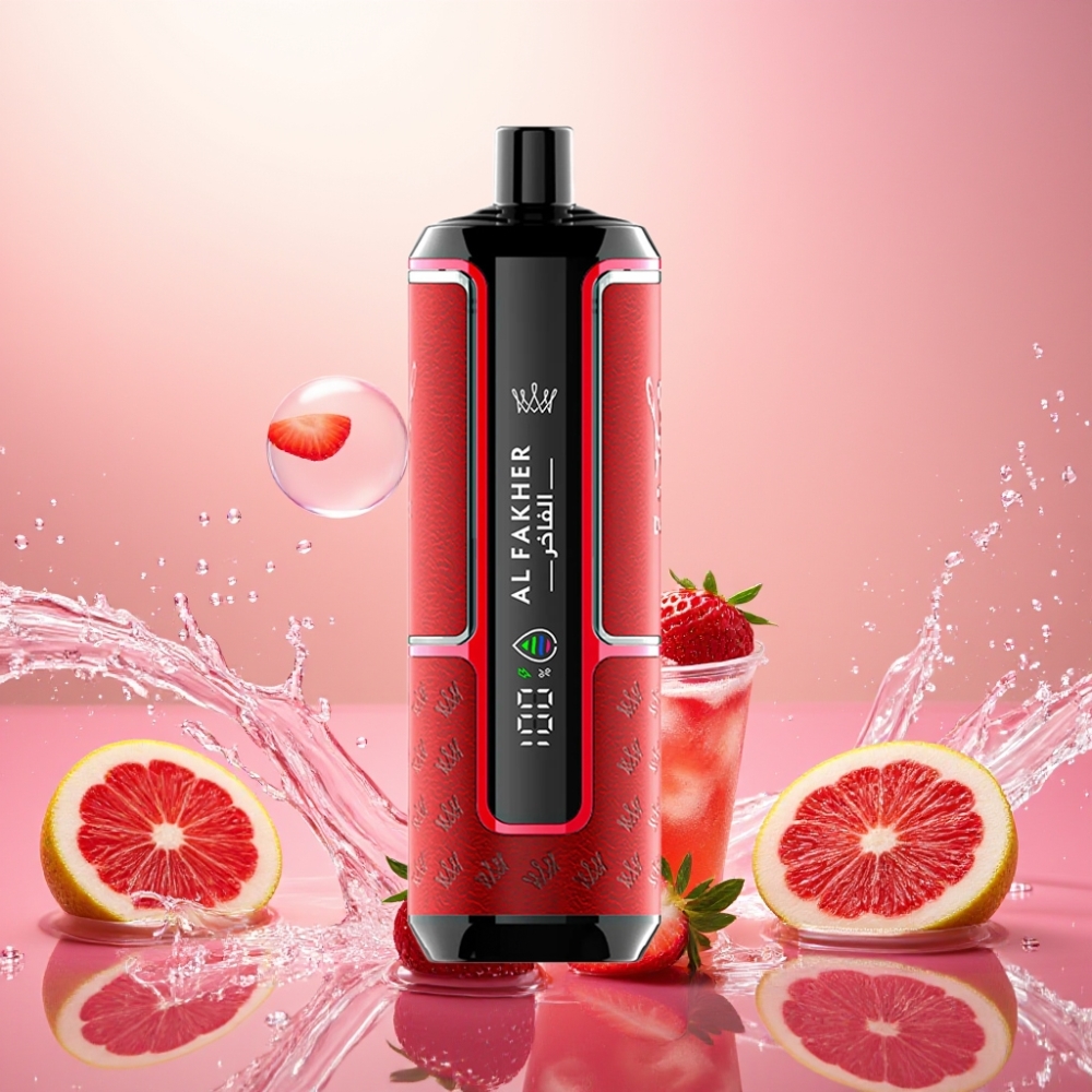 Al Fakher Crown Bar 15K Hypermax Norge Engros 22ml 600mAh Type-C Jordbær Punch
