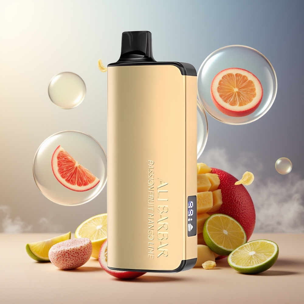 Alibarbar Ingot 9000 Puffs 22ml 2350mAh Norge Engros Passionsfrukt Mango Lime