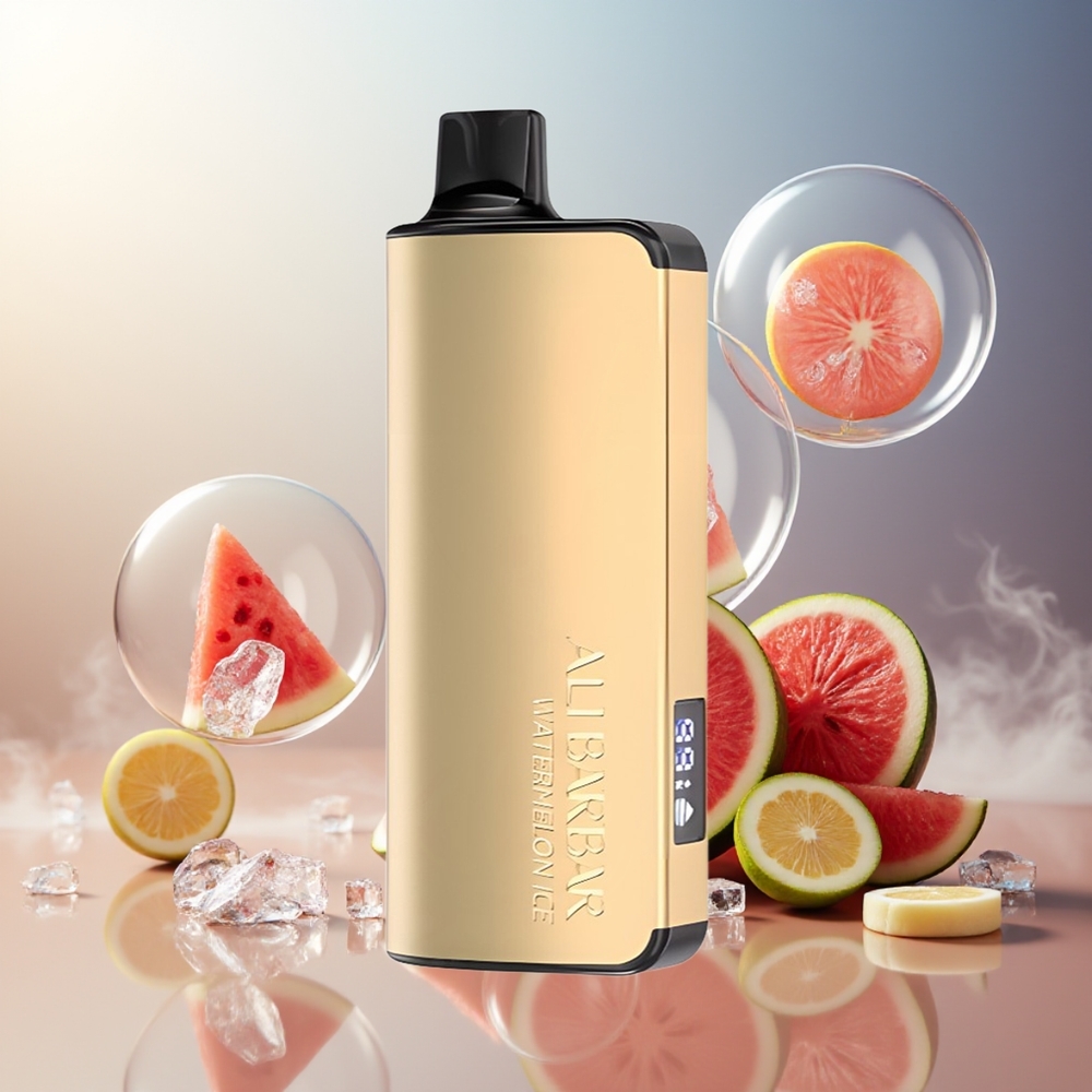 Alibarbar Ingot 9000 Puffs Norge Engros 22ml 2350mAh Vannmelon Is LED Skjerm