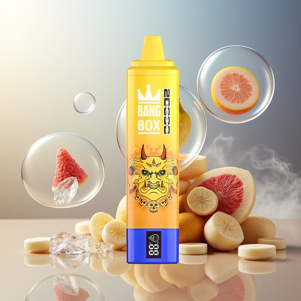 Bang Box King 20000 Puffs Norge Engros Disposable Vape Banan Is 35ml 850mAh Mesh Coil