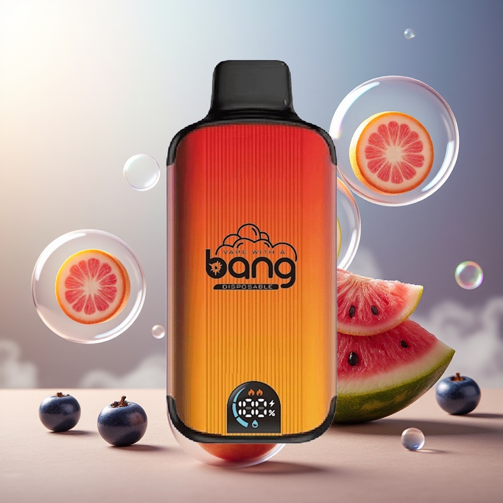 Bang 20000 Puffs Blåbær Vannmelon Norge Engros 13400 Batteri Type-C Lading Dual Mesh Smart Skjerm