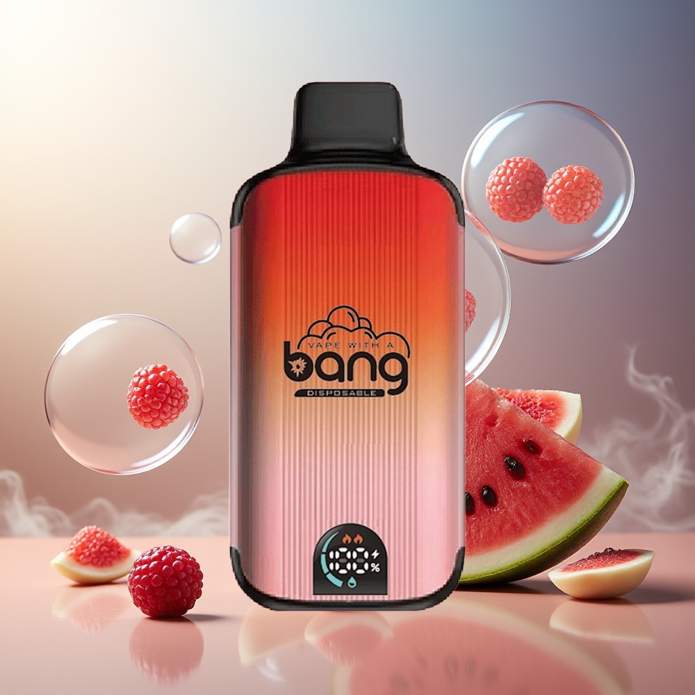Bang 20000 Puffs Engangs Vape Bringebær Vannmelon Norge Engros 13400 Battery Dual Mesh