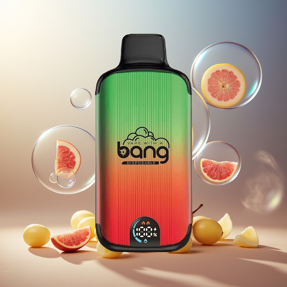 Bang 20000 Puffs Engangs Vape Dobbel Eple Norge Engros 13400 Battery Type-C Dual Mesh