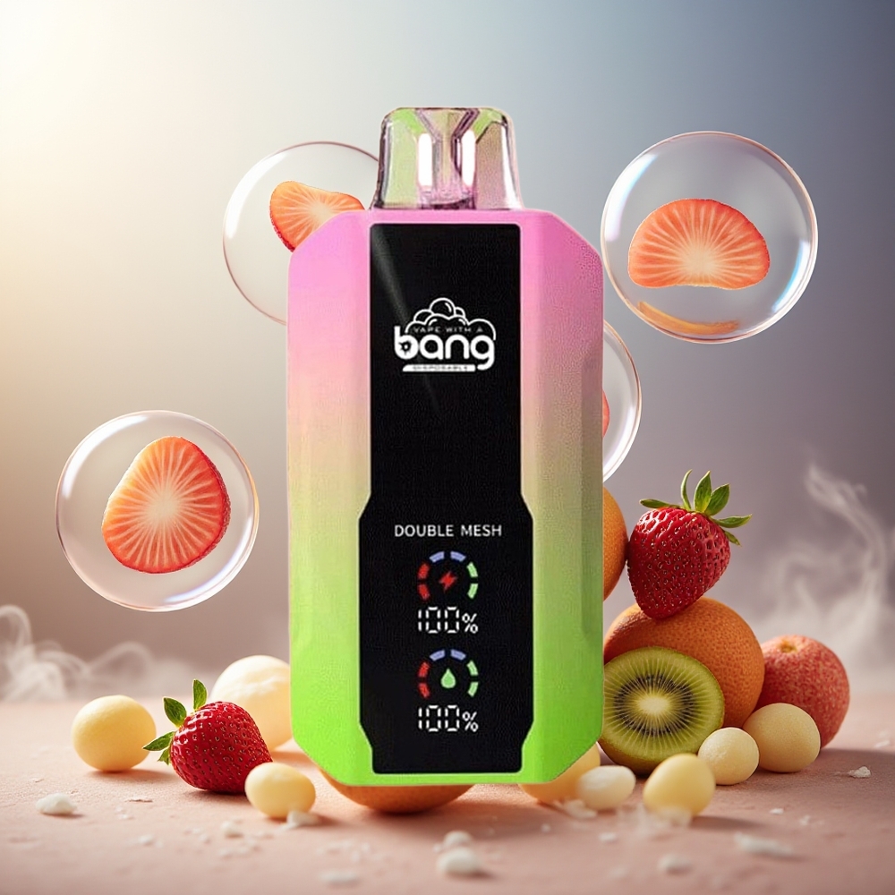 Bang 25000 Puffs Engangs Vape Jordbær Kiwi Norge Engros 650mAh Type-C
