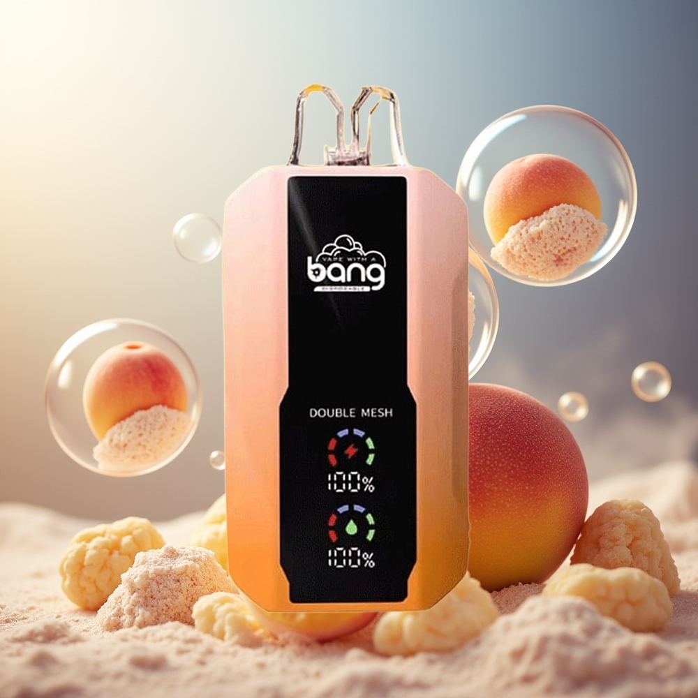 Bang 25000 Puffs Engangs Vape Mango Fersken Norge Engros 30ml Type-C 650mAh