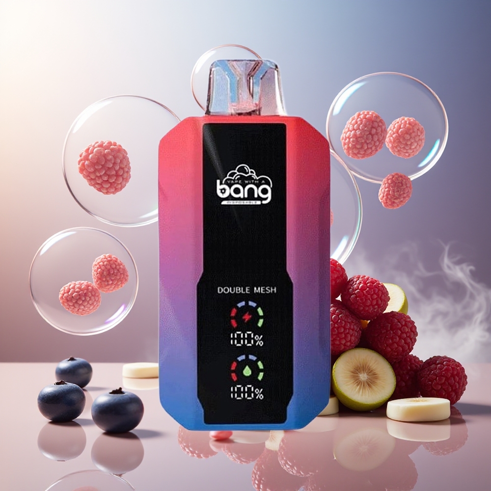 Bang 25000 Puffs Norge Engros Disposable Vape Blåbær Bringebær 30ml 650mAh Type-C