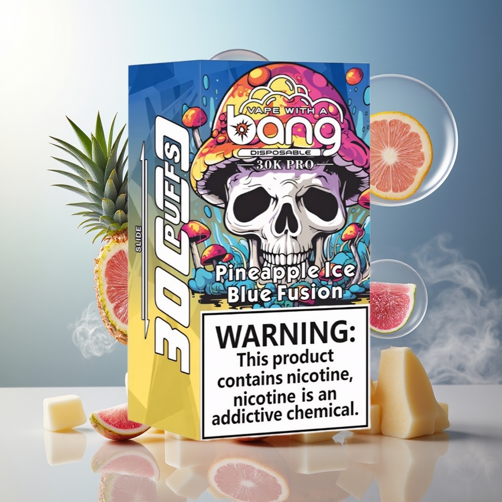 Bang 30K Pro 30000 Puffs Norge Engros 36ml Dual-Smak Ananas Is & Blå Fusjon