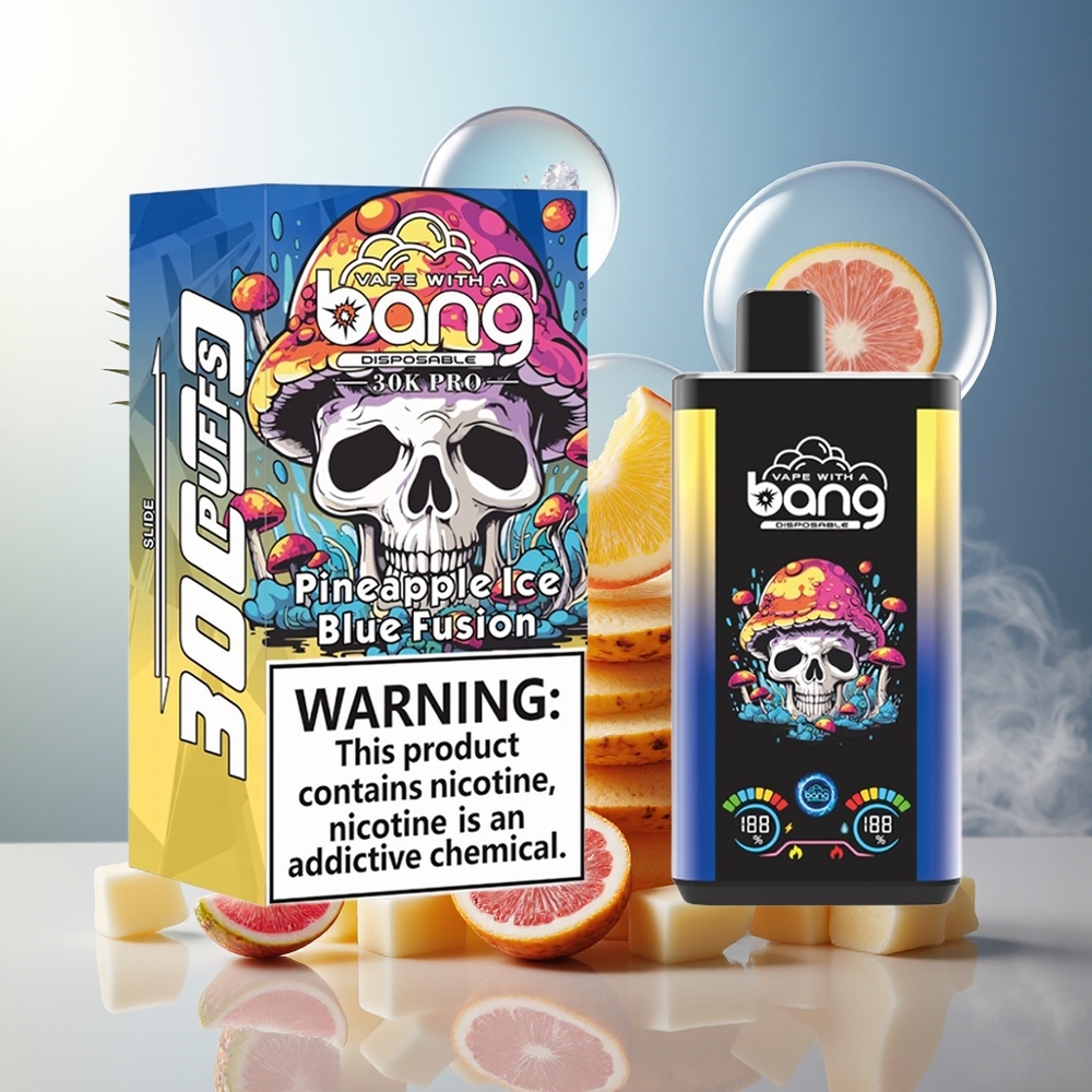 Bang 30K Pro 30000 Puffs Norge Engros 36ml Dual-Smak Ananas Is & Blå Fusjon