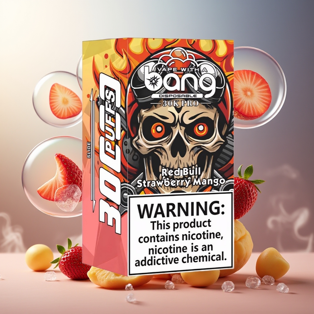 Bang 30K Pro 30000 Puffs Norge Engros 36ml Dual-Smak Rød Okse & Jordbær Mango
