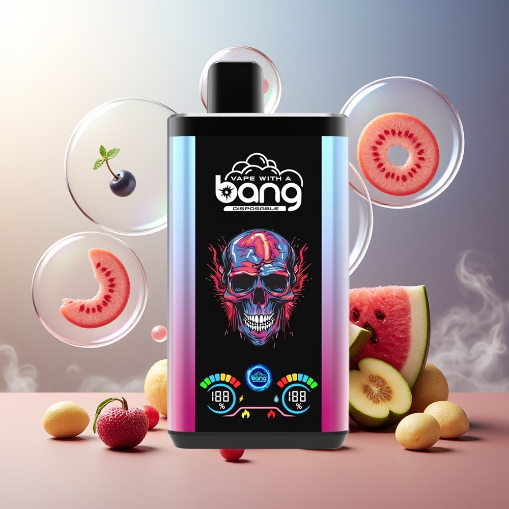 Bang 30K Pro 30000 Puffs Norge Engros Blåbær Kirsebær Tranebær & Vannmelon Bær Boom 36ml Dual-Flavor