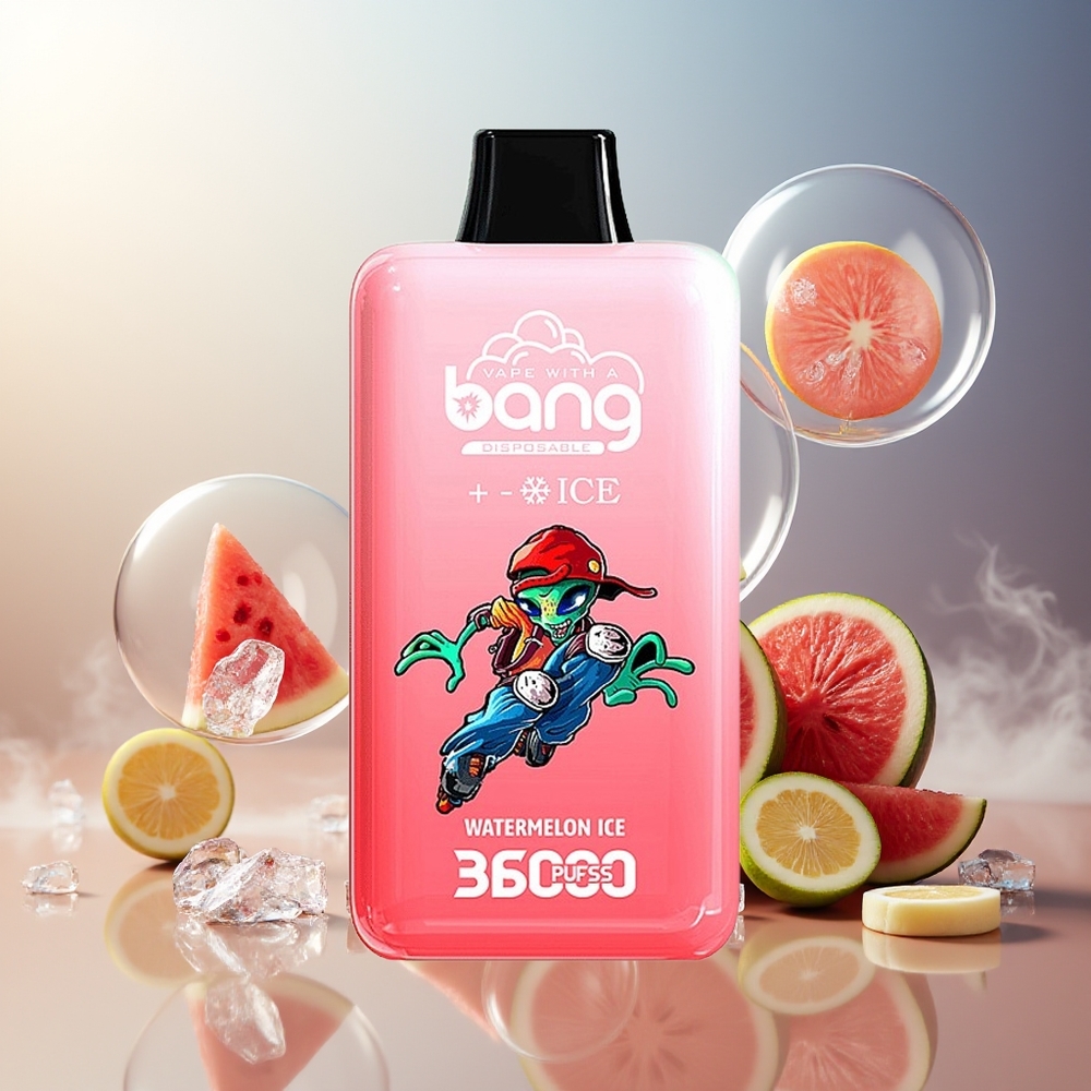 Bang 36000 Ice Level Engangsdevice Vannmelon Is Norge Engros 36ml 850mAh Mesh