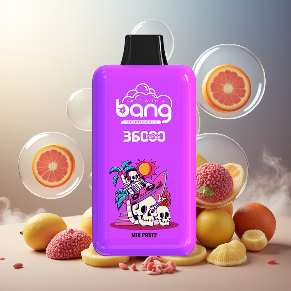 Bang 36000 Power Engangs Vape Blandet Frukt Norge Engros 850mAh 36ml 36000 Puffs