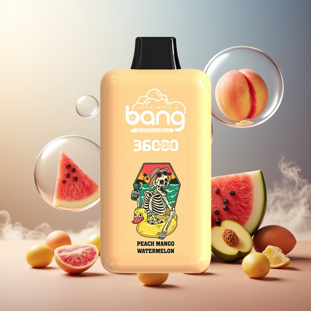 Bang 36000 Power Engangs Vape Fersken Mango Vannmelon Norge Engros 36ml 36000 Puffs