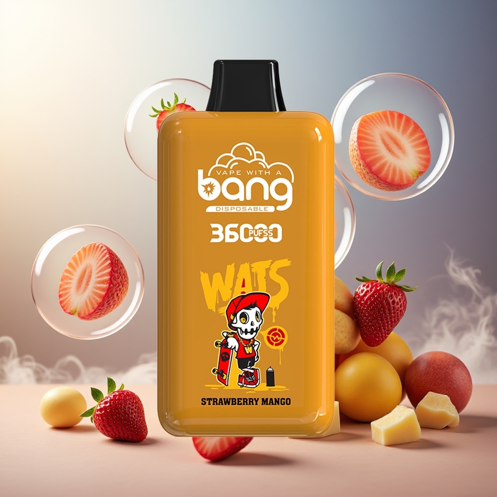 Bang 36000 Power Engangs Vape Jordbær Mango Norge Engros 36ml 36000 Puffs 850mAh