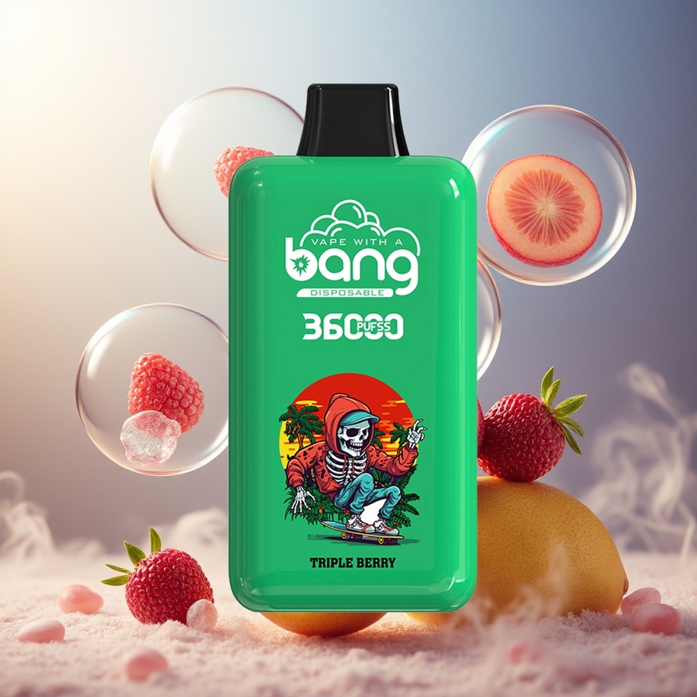 Bang 36000 Power Engangs Vape Triple Bær Norge Engros 36ml 36000 Puffs 850mAh