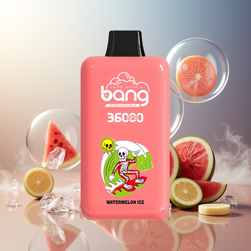 Bang 36000 Power Engangsdamp Vannmelon Is Norge Engros 36ml 36000 Puffs 850mAh