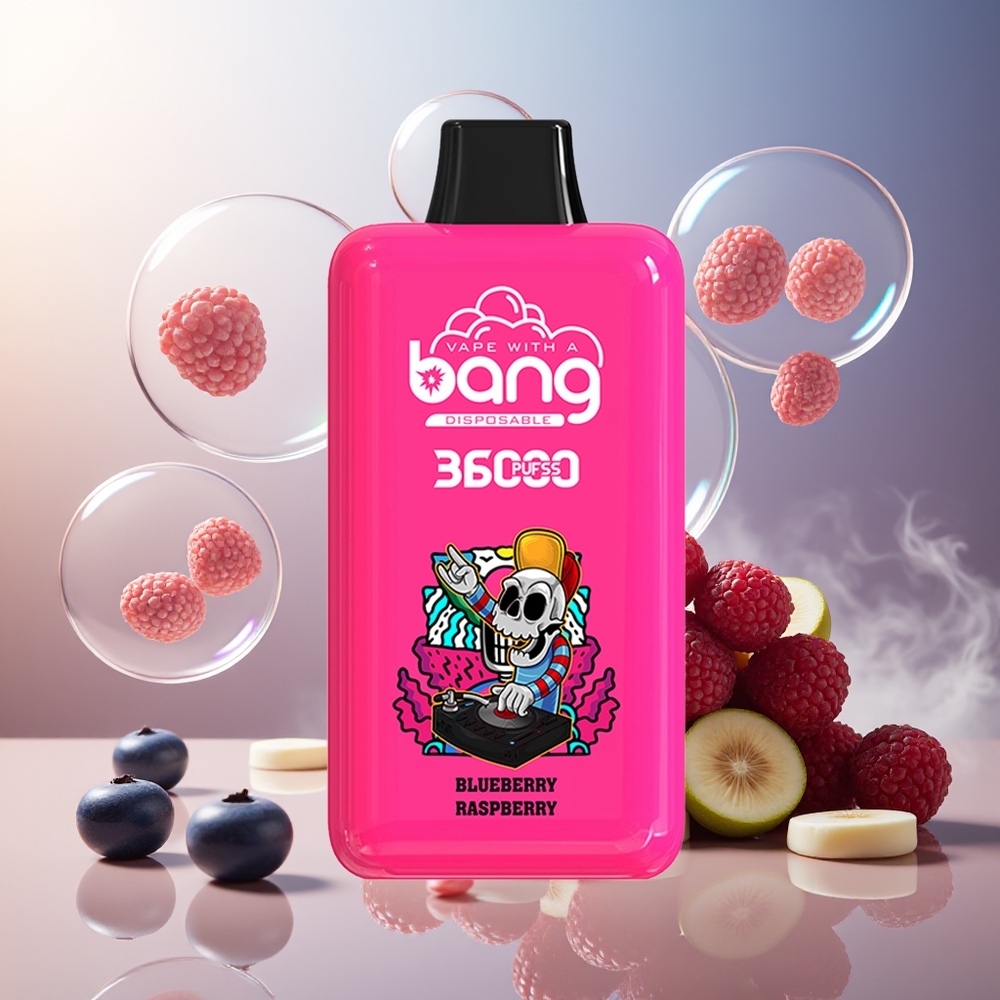 Bang 36000 Power Engangsvape Blåbringebær Norge Engros 36ml 36000 Puffs 850mAh