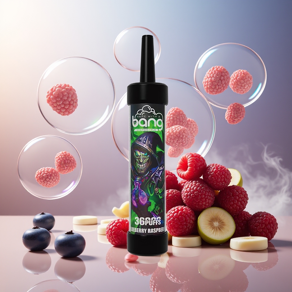 Bang 36000 Puffs Norge Engros 650mAh 40ml Blåbær Bringebær 0-5% Nikotin