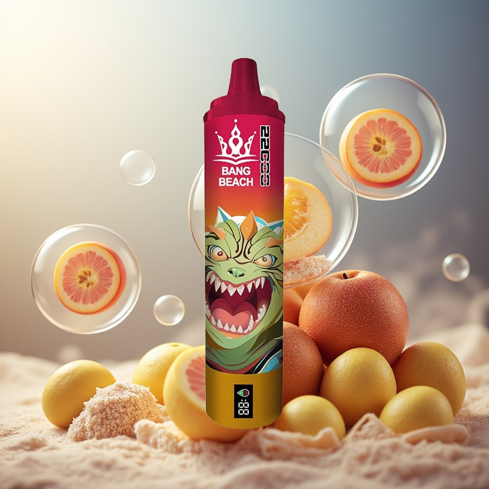 Bang Beach 22000 Puffs Norge Engros 36ml 650mAh 0-5% Nikotin Sur Eple