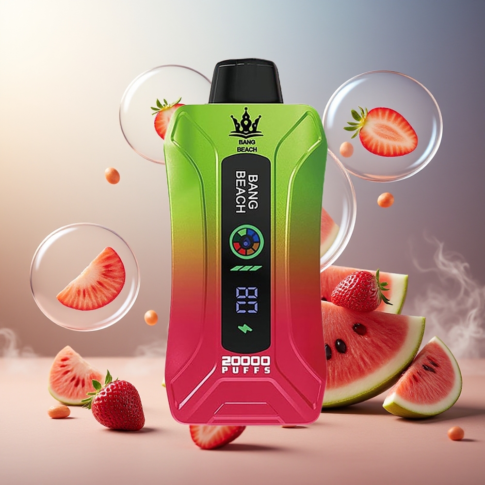 Bang Beach Smart Screen 20000 Puffs Norge Engros Jordbær Vannmelon 35ml 650mAh
