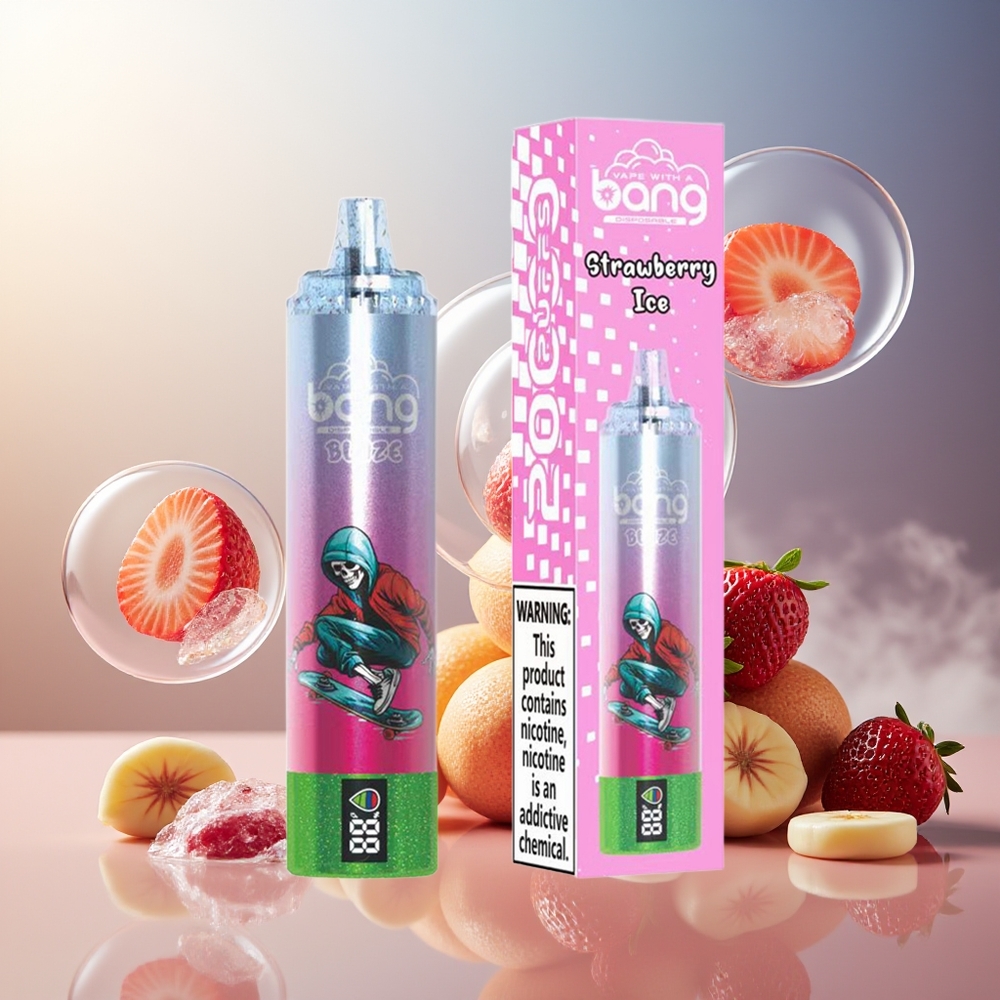 Bang Blaze Tornado 20000 Puffs Type-C Luftstrøm Justerbar Jordbær Is Norge Engros