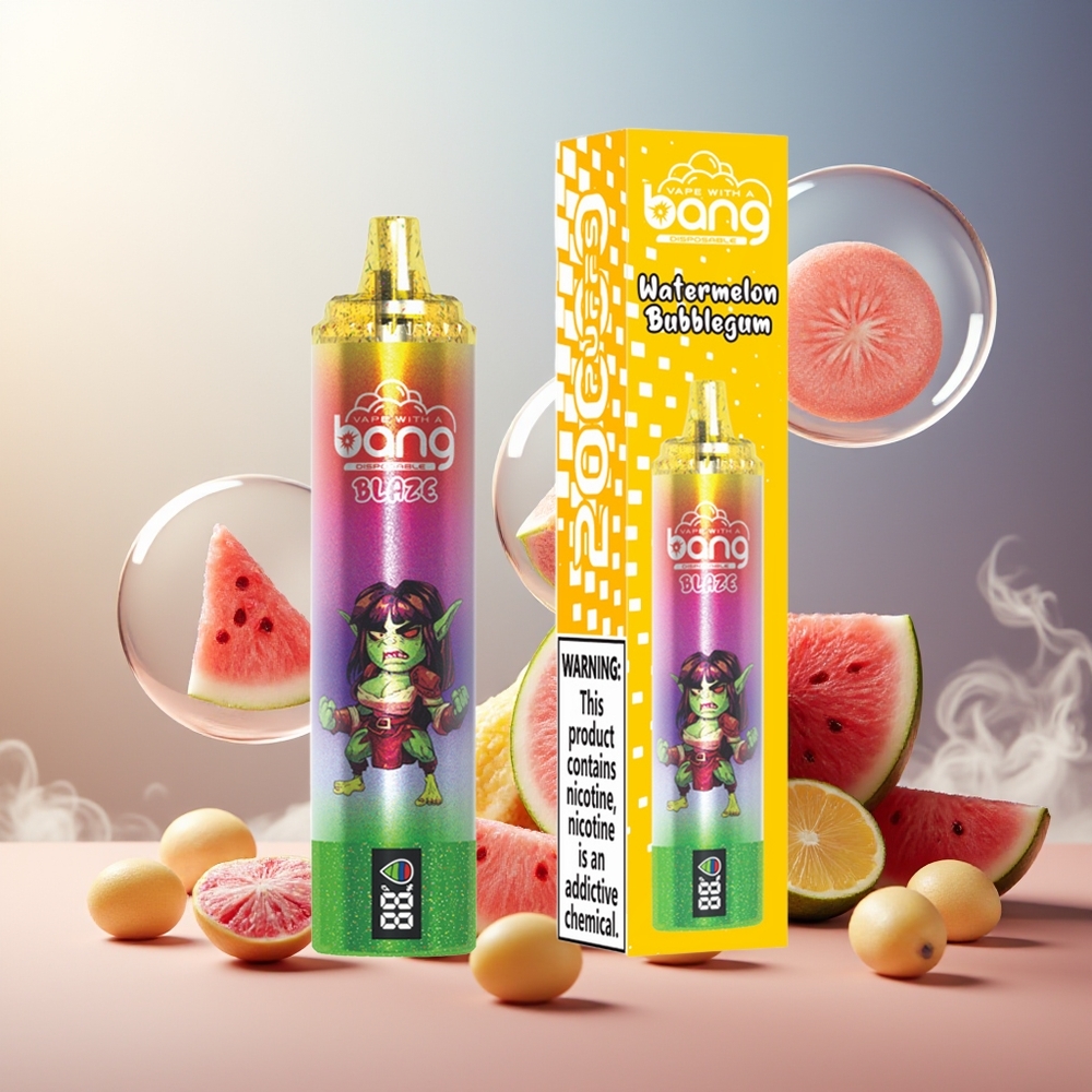 Bang Blaze Tornado 20000 Puffs Type-C Luftstrøm Norge Engros Vannmelon Tyggegummi
