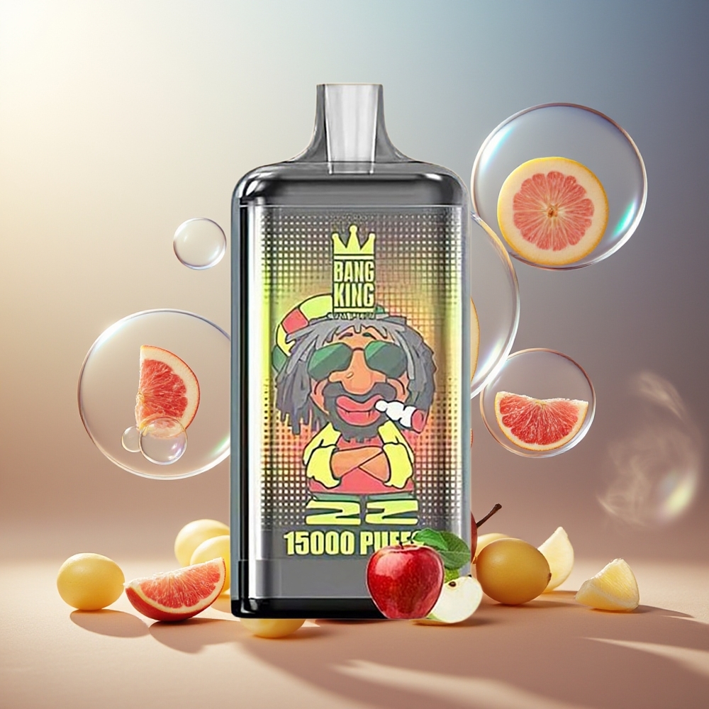 Bang King 15000 Puffs Norge Engros Dobbel Eple Fargefull Design