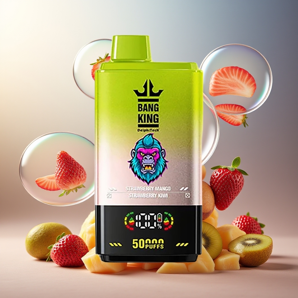 Bang King 50000 Norge Engros 50ml Type-C Jordbær Mango Jordbær Kiwi