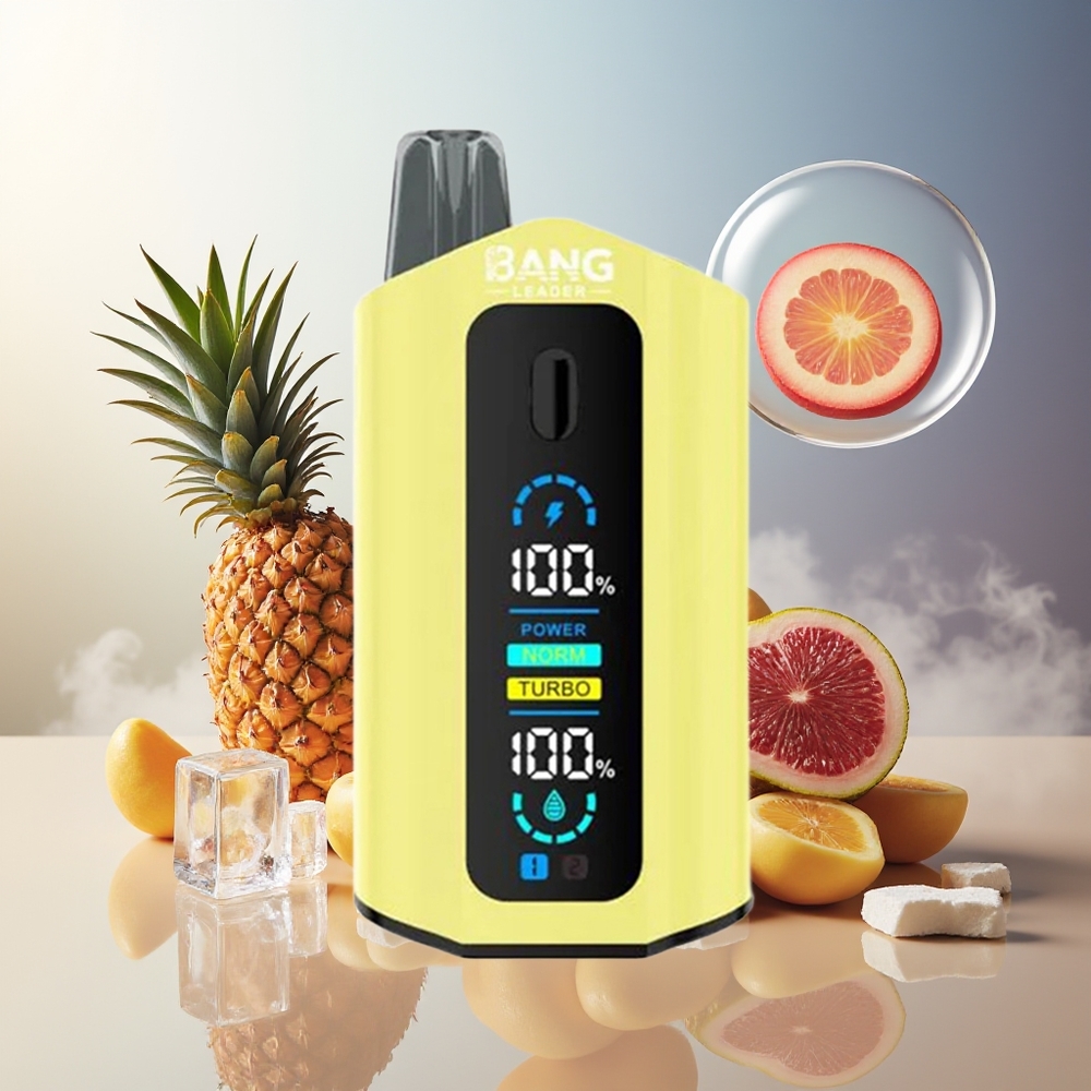 Bang Leader 50000 Puffs Norge Engros Disposable Vape Ananas Pasjonsfrukt Ananas Is 13400mAh Type-C