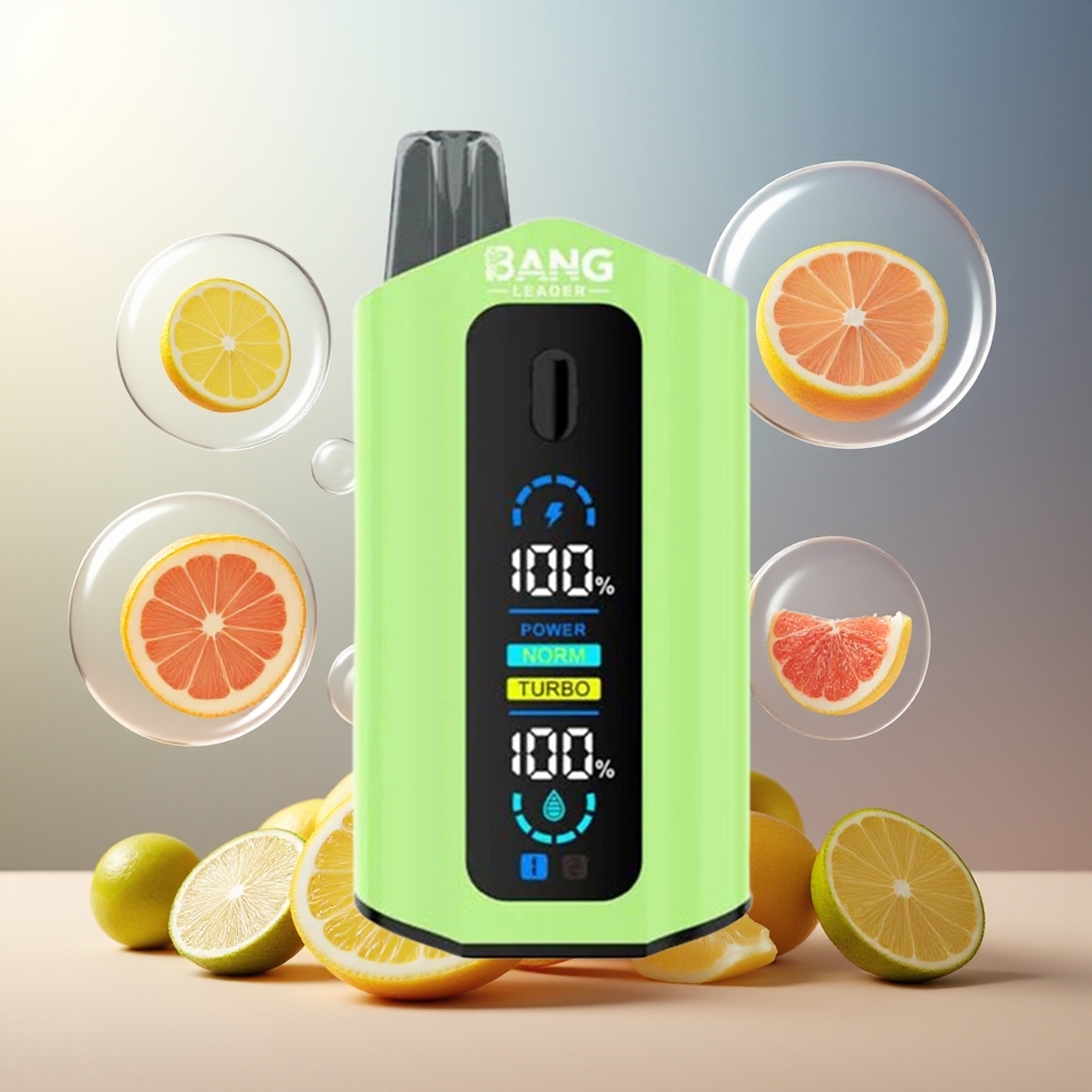 Bang Leader 50000 Puffs Norge Engros Sur Ananas Lemonade Sitron Lime 13400mAh Type-C