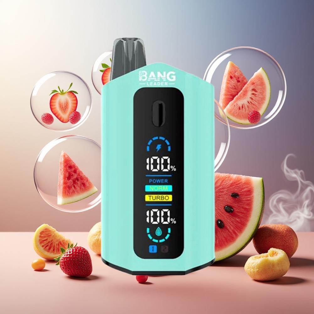 Bang Leader 50000 Puffs Norge Engros Vannmelon Jordbær Vannmelon Redbull 13400mAh Type-C