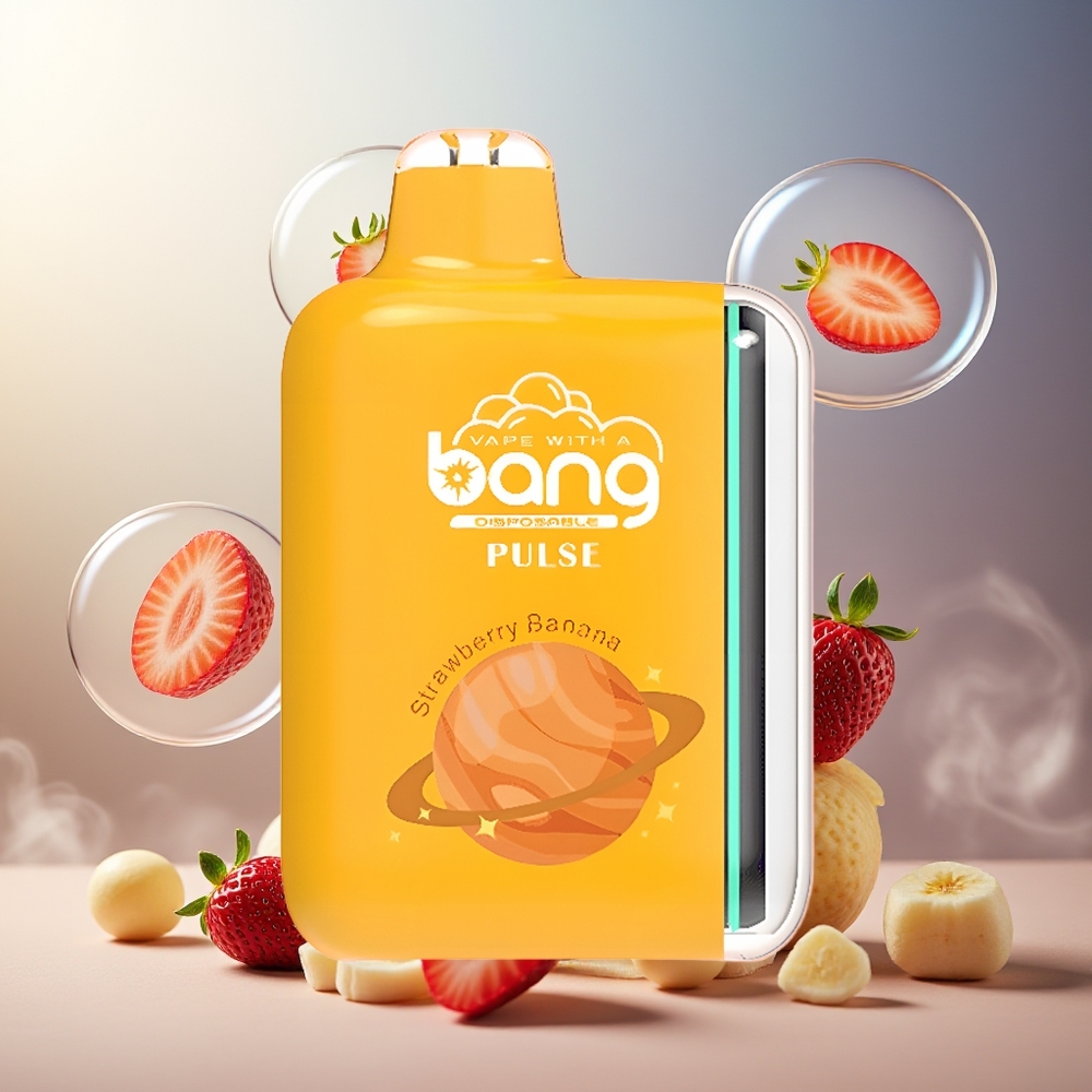 Bang Pulse 18000 Puffs Norge Engros Type-C 650mAh 26ml Jordbær Banan