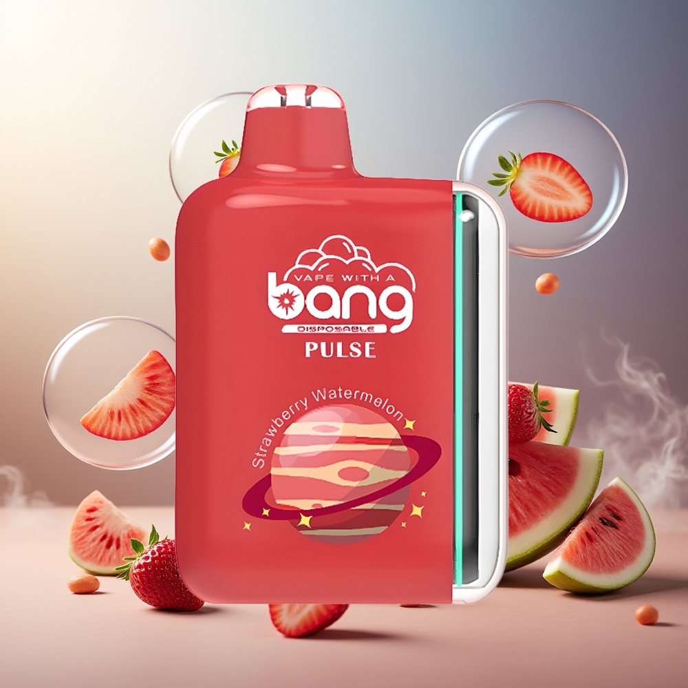 Bang Pulse 18000 Puffs Norge Engros Type-C 650mAh Jordbær Vannmelon 26ml Mesh Coil 1.0 ohm