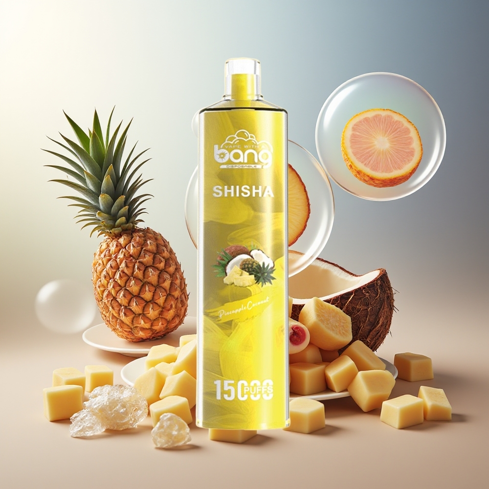 Bang Shisha 15000 Puffs Norge Engros Type-C Lading 23ml Ananas Kokos