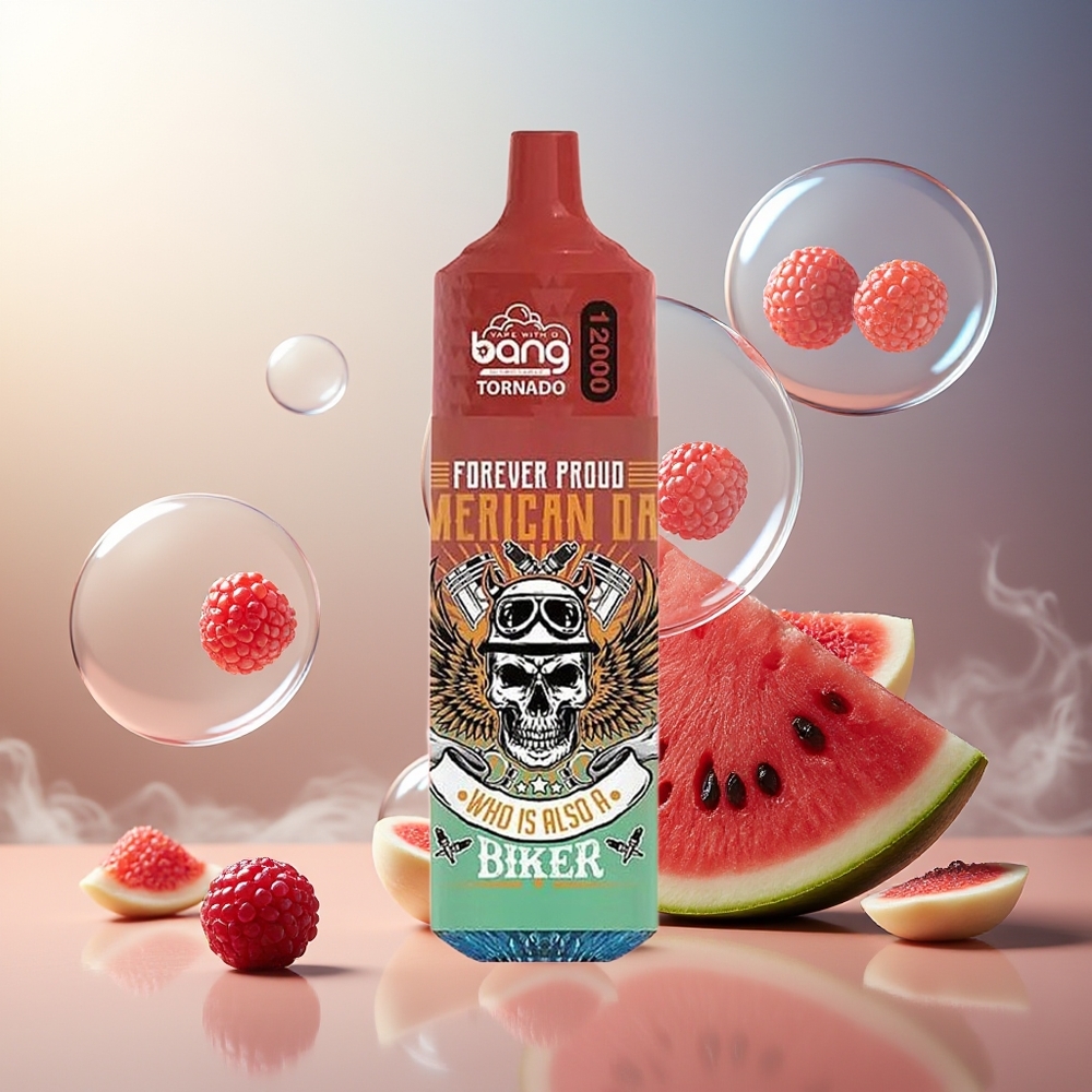 Bang Tornado 12000 Puffs Norge Engros 23ml 650mAh Bringebær Vannmelon 0-5%