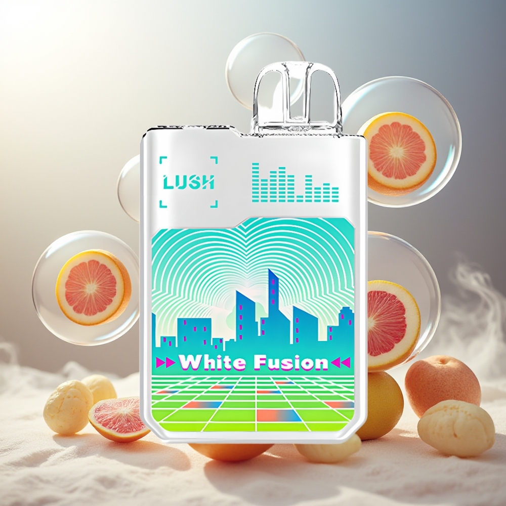 Digiflavor Geekbar LUSH 20000 Puffs Dual-Mesh LED Norge Engros Hvit Fusjon