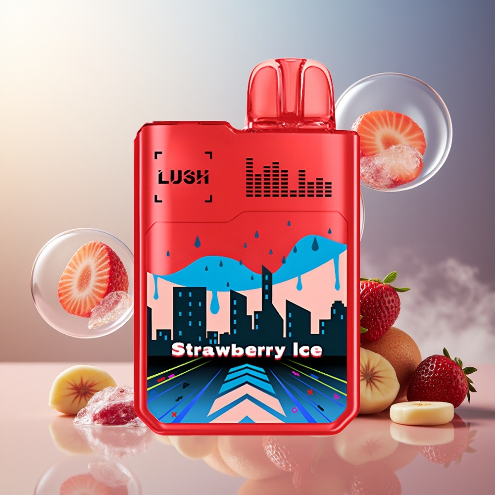 Digiflavor Geekbar LUSH 20000 Puffs Dual-Mesh USB-C Norge Engros Jordbær Is