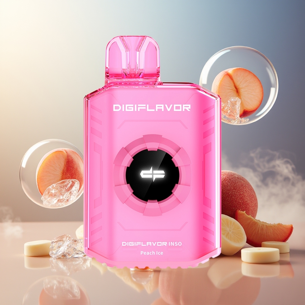 Digiflavor INSO 700 Puffs Dual-Mesh 2% Norge Engros Fersken Is