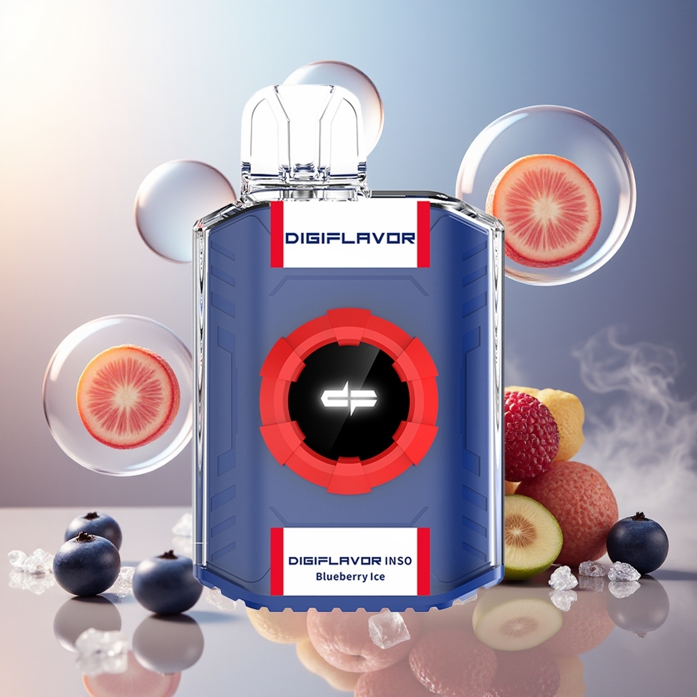 Digiflavor INSO 700 Puffs Dual-Mesh Blåbær Is Norge Engros